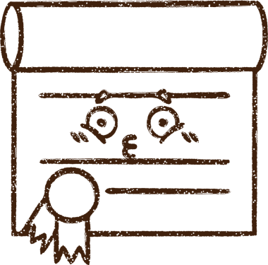 Bir insan tarafından çizilmiş Resmi Sertifika Kömür Çizimi