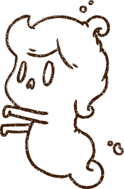 Bir insan tarafından çizilmiş ürkünç hayalet kömürü.