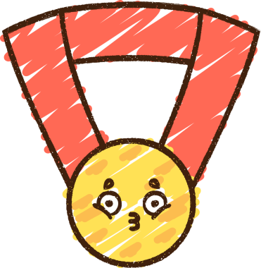 Bir insan tarafından çizilen Birincilik Tebeşiri