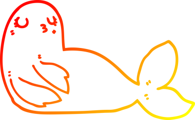 Bir insan tarafından çizilmiş bir karikatür mührünün sıcak çizgi çizimi