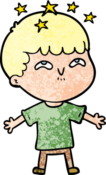 çizgi film bir insan tarafından çizilmiş hayret verici çocuk.