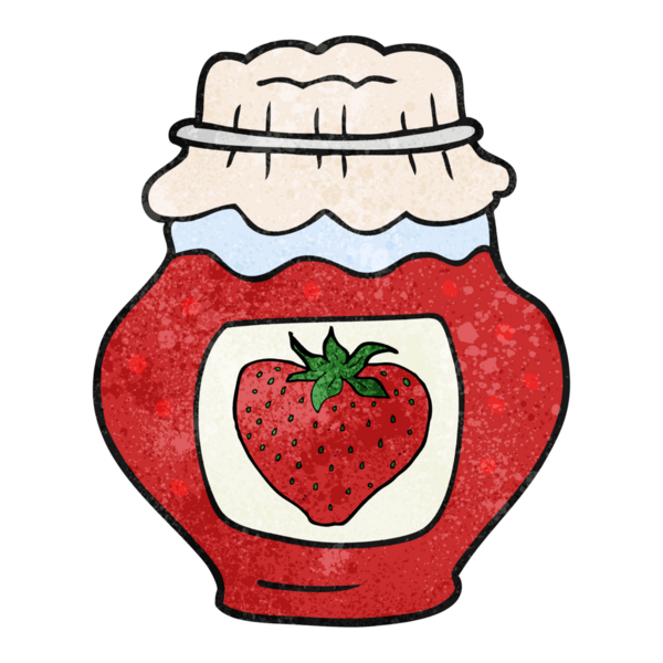 Bir insan tarafından çizilmiş el yapımı karikatür kavanozu.