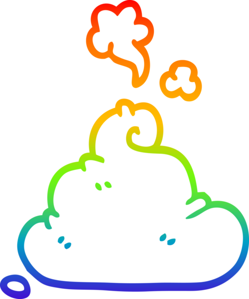 gökkuşağı gradyan çizgi çizimi bir insan tarafından çizilmiş bir kaka