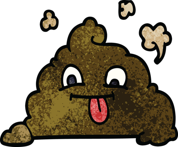 Bir insan tarafından çizilmiş karikatür kakası.