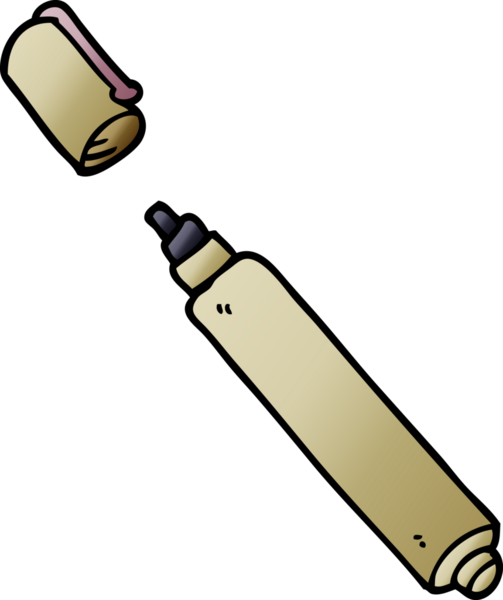 Bir insan tarafından çizilmiş karalama ofis kalemi.