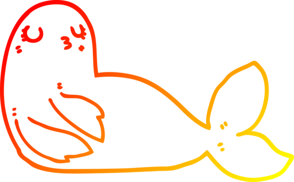 Bir insan tarafından çizilmiş bir karikatür mührünün sıcak çizgi çizimi