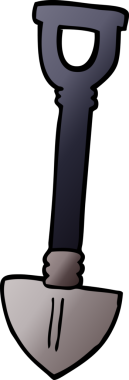 Bir insan tarafından çizilmiş karalama küreği.