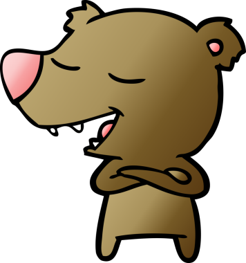 Bir insan tarafından çizilmiş bir çizgi film karakteri.