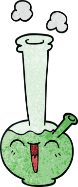 Bir insan tarafından çizilmiş karikatür nargilesi.