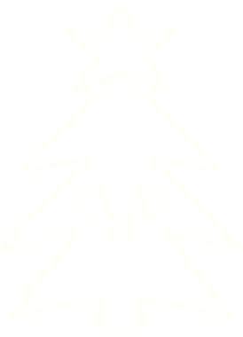 Bir insan tarafından çizilmiş Noel Ağacı Tebeşiri