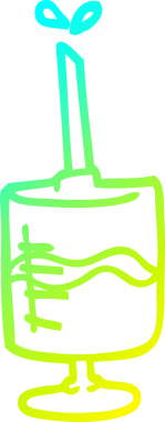 Bir insan tarafından çizilen kan örneğinin soğuk gradyan çizgisi.