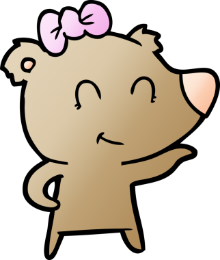 Bir insan tarafından çizilmiş bir çizgi film karakteri.