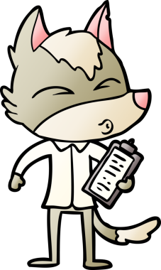 Bir insan tarafından çizilmiş bir ofis kurdu ıslığı.