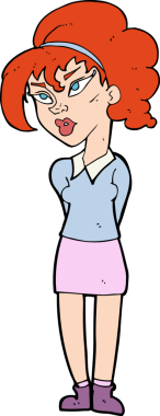 Bir insan tarafından çizilmiş güzel bir kız.