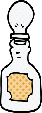 Bir insan tarafından çizilmiş pipetli karalama yağı damlatıcısı