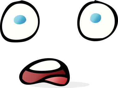 Bir insan tarafından çizilmiş bir karikatür yüzü.