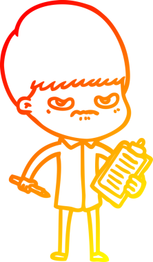 Bir insan tarafından çizilmiş çizgi film karakteri.