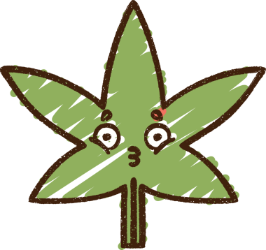 Bir insan tarafından çizilmiş Kenevir Yaprağı Tebeşiri