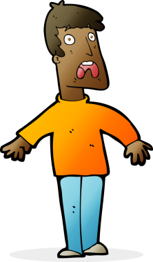 Bir insan tarafından çizilmiş karikatür.