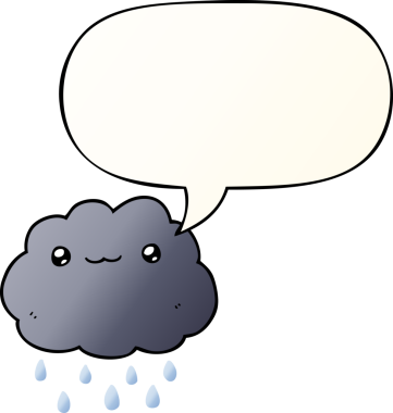 bir insan tarafından çizilmiş düzgün eğimli konuşma baloncuklu çizgi film bulutu