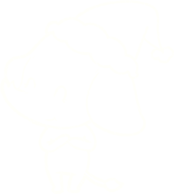 Bir insan tarafından çizilmiş Noel Fili Tebeşiri