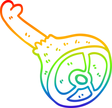 gökkuşağı gradyan çizgi çizimi bir insan tarafından çizilmiş et eklemi