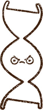 Bir insan tarafından çizilen DNA Strand Kömürü Çizimi