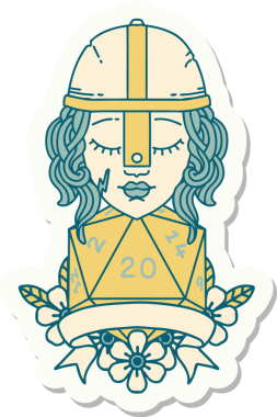 Bir insan tarafından çizilmiş 20 rulo doğal insan dövüşçüsünün çıkartması.