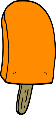 Bir insan tarafından çizilmiş buz lolipopu.