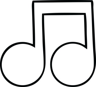 Bir insan tarafından çizilmiş bir notanın çizgi çizimi