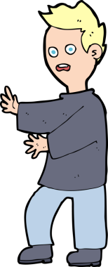 Bir insan tarafından çizilmiş bir karikatür.