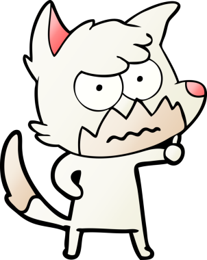 Bir insan tarafından çizilmiş bir tilki.