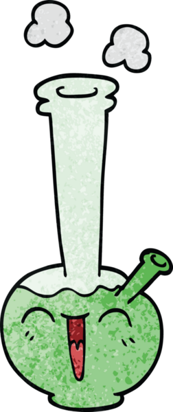 Bir insan tarafından çizilmiş karikatür nargilesi.