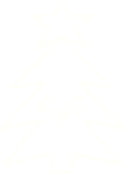 Bir insan tarafından çizilmiş Noel Ağacı Tebeşiri