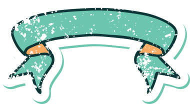 Bir insan tarafından çizilmiş bir pankartın sembolik dövmeli resmi