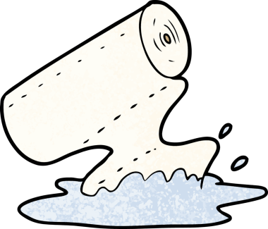 Bir insan tarafından çizilmiş mutfak havlusu.