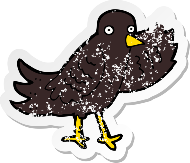 Bir insan tarafından çizilmiş sallanan bir karikatürün gerilimli yapıştırması.