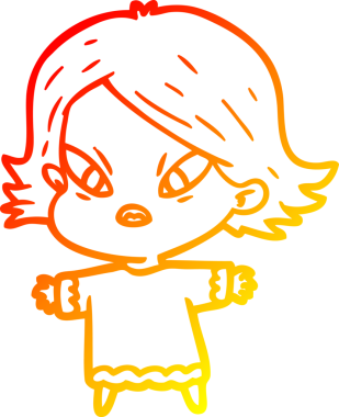 Bir çizgi film karakteri, bir insan tarafından çizilmiş...