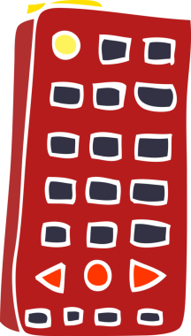 bir insan tarafından çizilmiş karalama uzaktan kumandası