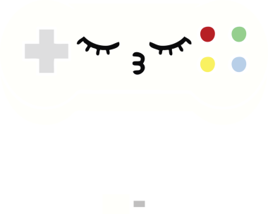 Bir insan tarafından çizilmiş bir oyun denetleyicisinin düz renk retro karikatürü