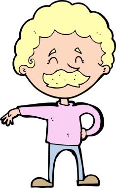 Karikatürist bir insan tarafından çizilmiş kamp hareketi yapıyor.