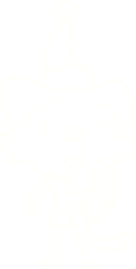 Bir insan tarafından çizilen Noel Köpeği Tebeşiri