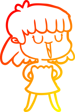 Bir insan tarafından çizilmiş bir karikatür kadın çizimi