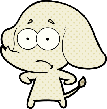 bir insan tarafından çizilmiş belirsiz bir fil.