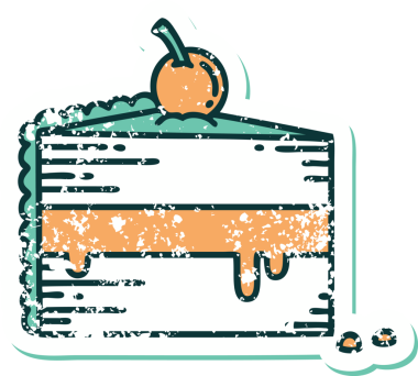 Bir insan tarafından çizilmiş bir kekin sembolik dövmesi.