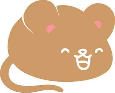 Bir insan tarafından çizilmiş şirin çizgi roman faresi.