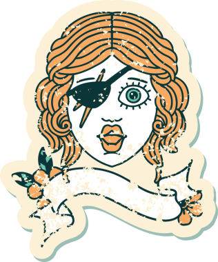 Retro Dövme Tarzı Bir insan tarafından çizilmiş insan düzenbaz karakter yüzü