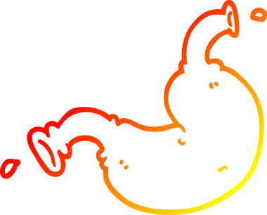 Bir insan tarafından çizilmiş karikatür insan organı.