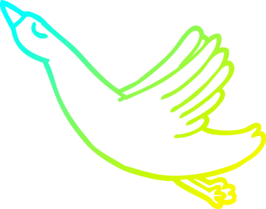 Bir insan tarafından çizilmiş soğuk hava çizgisi.