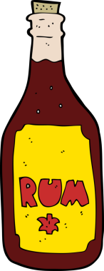 Bir insan tarafından çizilmiş çizgi roman şişesi.